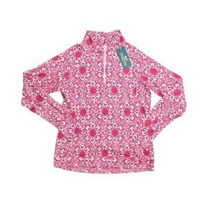 Vineyard Vines Womens M Performance 1/4 Zip Pullover Pink NWT Golf